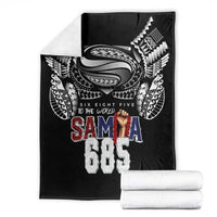 Super Samoa-Six Eight Five to The World Blanket Traditional Samoan Tattoo Black Color LT03 - Polynesian Pride