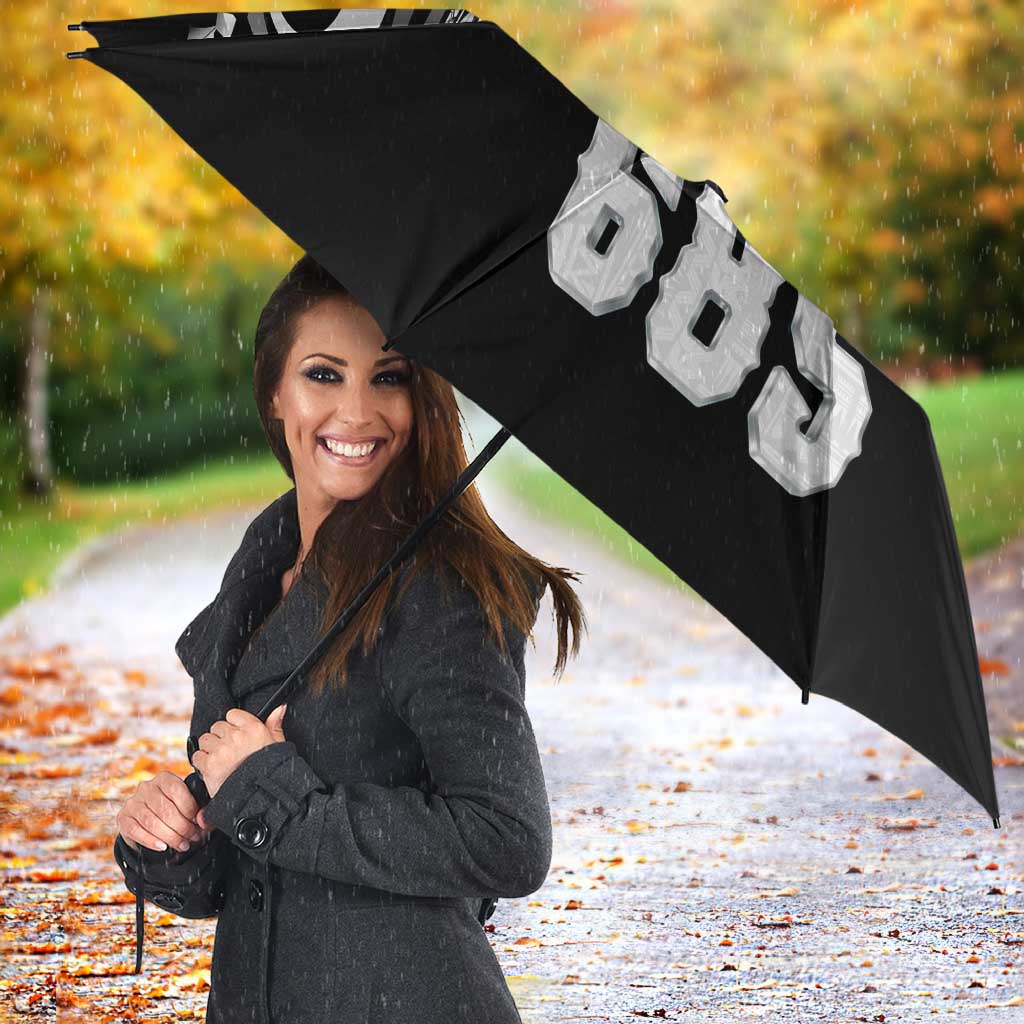 Super Samoa-Six Eight Five to The World Umbrella Traditional Samoan Tattoo Black Color