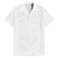 Lotu Tamaiti Samoan Art Tattoo Polynesian Pattern Family Matching Off The Shoulder Long Sleeve Dress and Hawaiian Shirt
