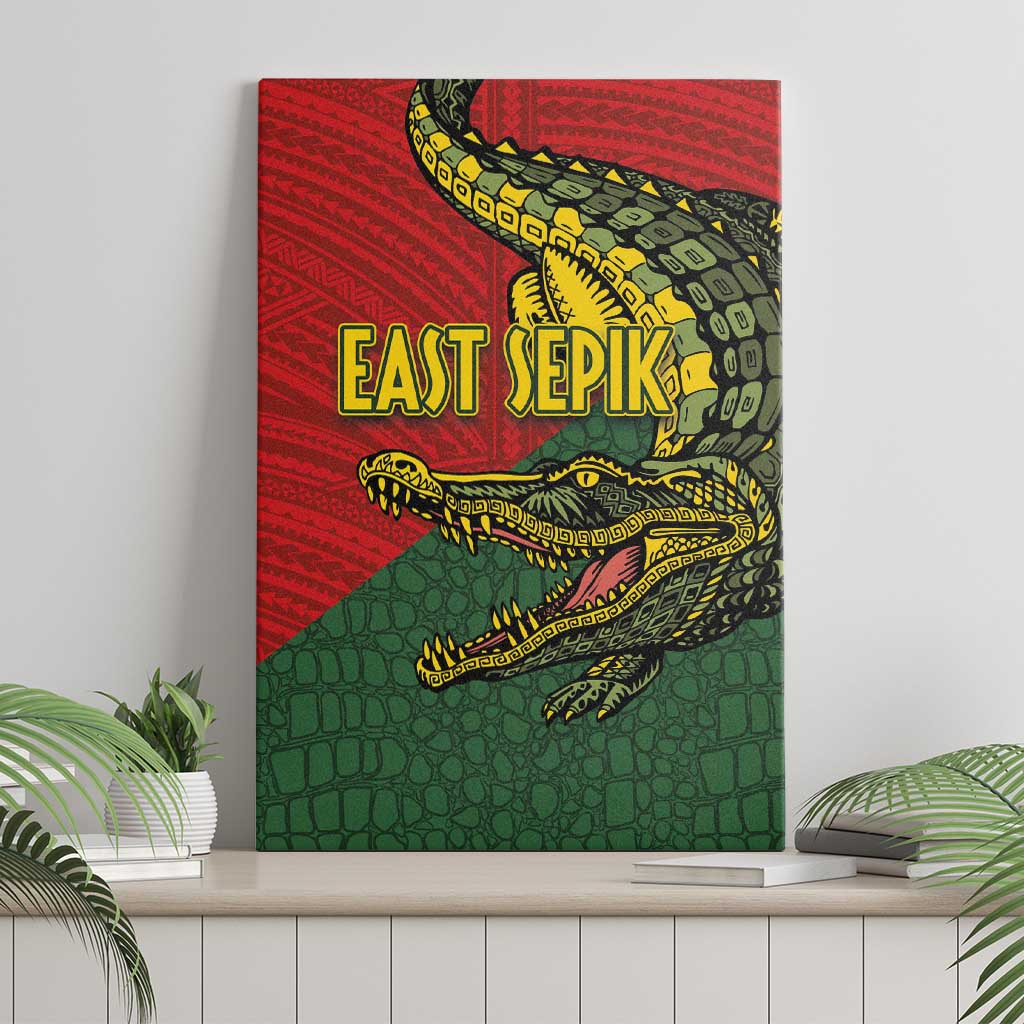 Sepik River Crocodile & Arts Festival Melanesian Pattern Canvas Wall Art