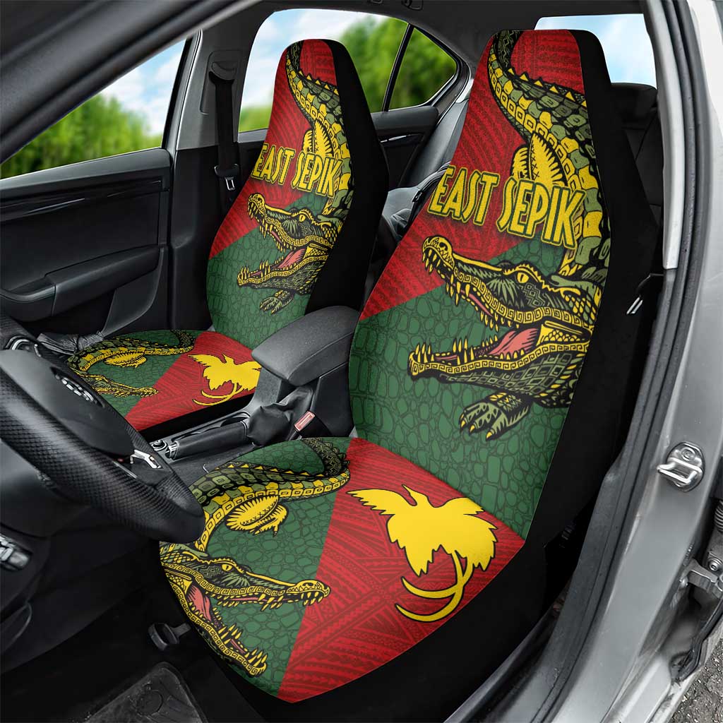 Sepik River Crocodile & Arts Festival Melanesian Pattern Car Seat Cover