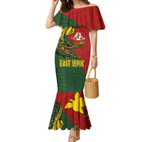 Sepik River Crocodile & Arts Festival Melanesian Pattern Family Matching Mermaid Dress and Hawaiian Shirt