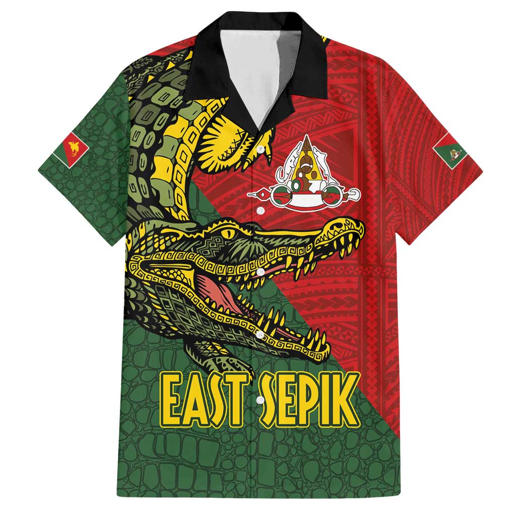 Sepik River Crocodile & Arts Festival Melanesian Pattern Family Matching Off Shoulder Maxi Dress and Hawaiian Shirt