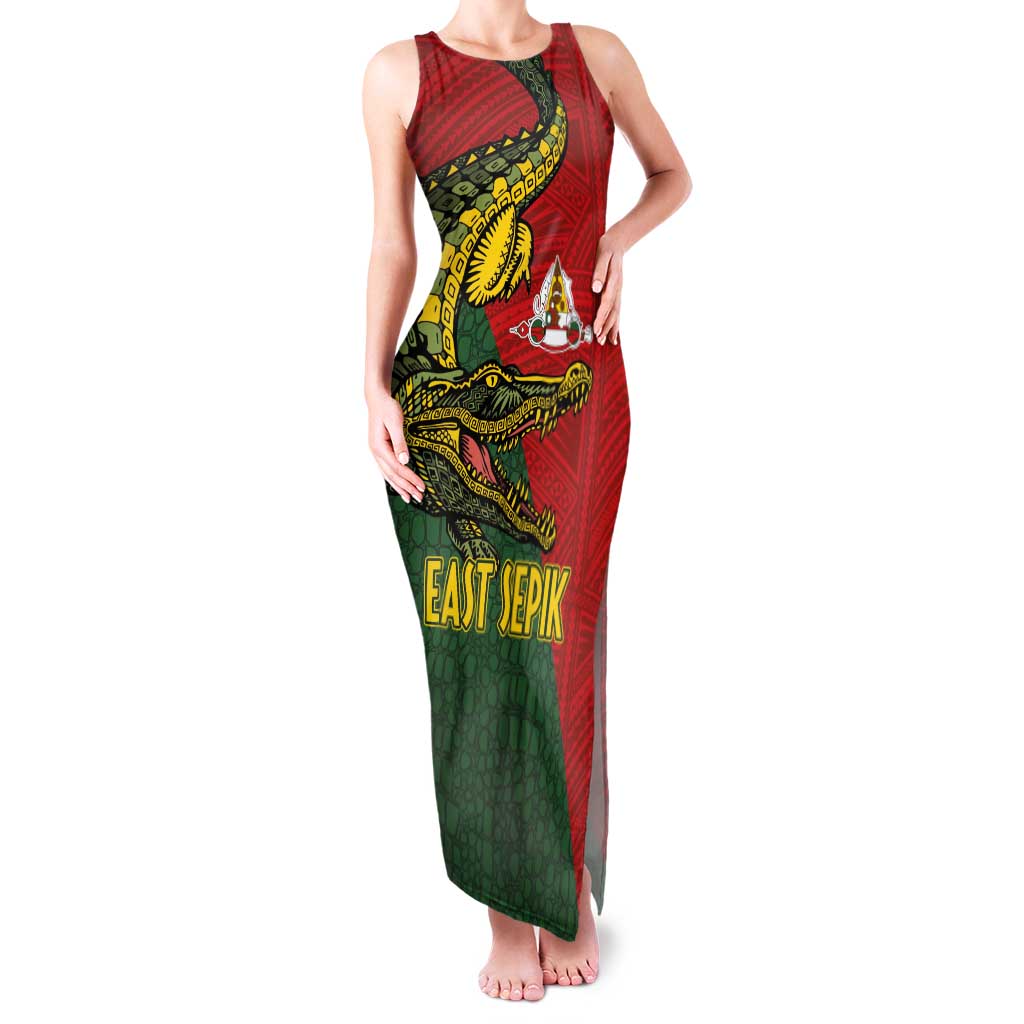 Sepik River Crocodile & Arts Festival Melanesian Pattern Family Matching Tank Maxi Dress and Hawaiian Shirt