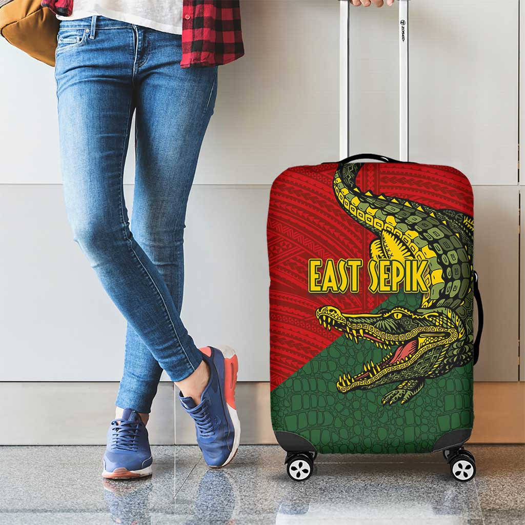 Sepik River Crocodile & Arts Festival Melanesian Pattern Luggage Cover