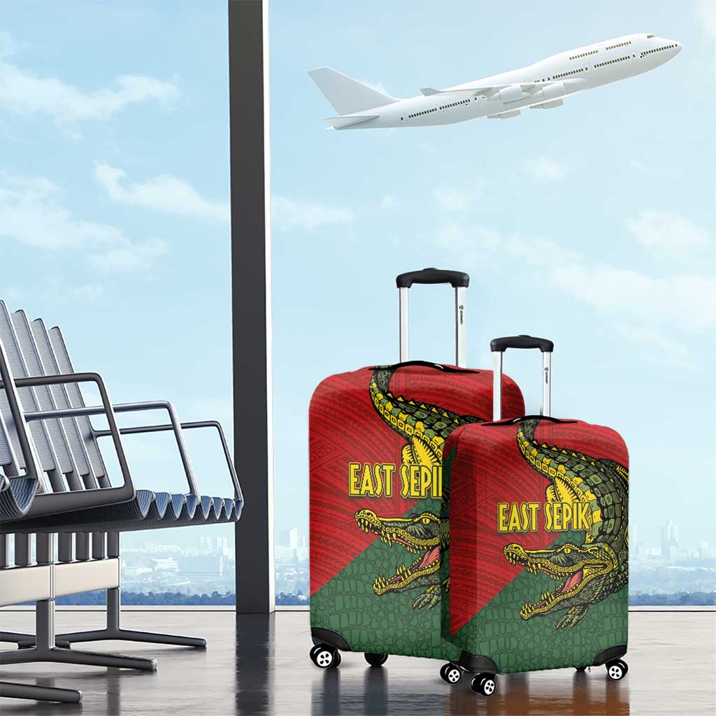 Sepik River Crocodile & Arts Festival Melanesian Pattern Luggage Cover
