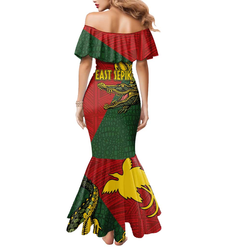 Sepik River Crocodile & Arts Festival Melanesian Pattern Mermaid Dress