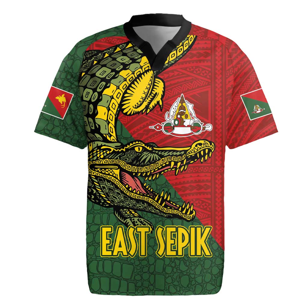 Sepik River Crocodile & Arts Festival Melanesian Pattern Rugby Jersey