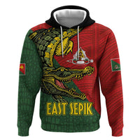 Sepik River Crocodile & Arts Festival Melanesian Pattern Zip Hoodie