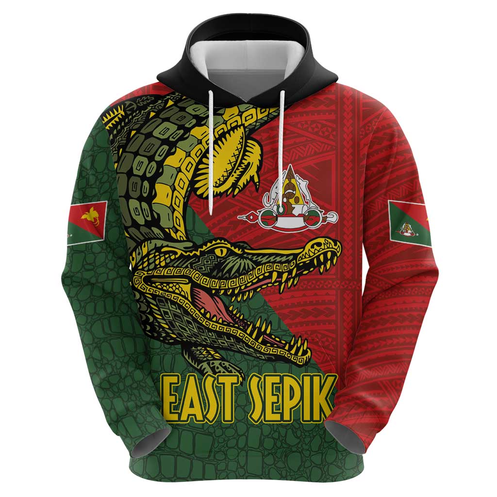 Sepik River Crocodile & Arts Festival Melanesian Pattern Zip Hoodie