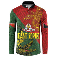 Sepik River Crocodile & Arts Festival Button Sweatshirt Bird-of-paradise Melanesian Tattoo