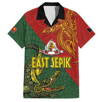 Sepik River Crocodile & Arts Festival Family Matching Short Sleeve Bodycon Dress and Hawaiian Shirt Bird-of-paradise Melanesian Tattoo