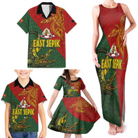 Sepik River Crocodile & Arts Festival Family Matching Tank Maxi Dress and Hawaiian Shirt Bird-of-paradise Melanesian Tattoo LT03 - Polynesian Pride