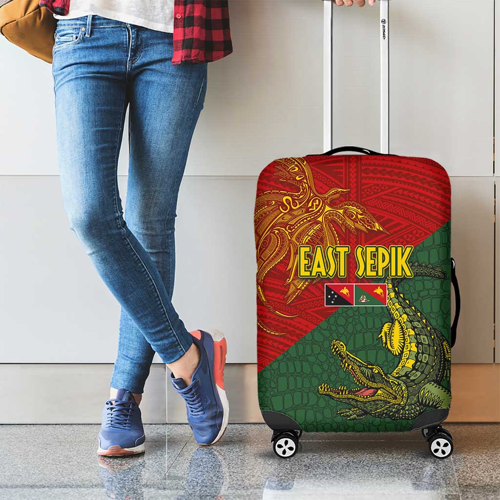 Sepik River Crocodile & Arts Festival Luggage Cover Bird-of-paradise Melanesian Tattoo