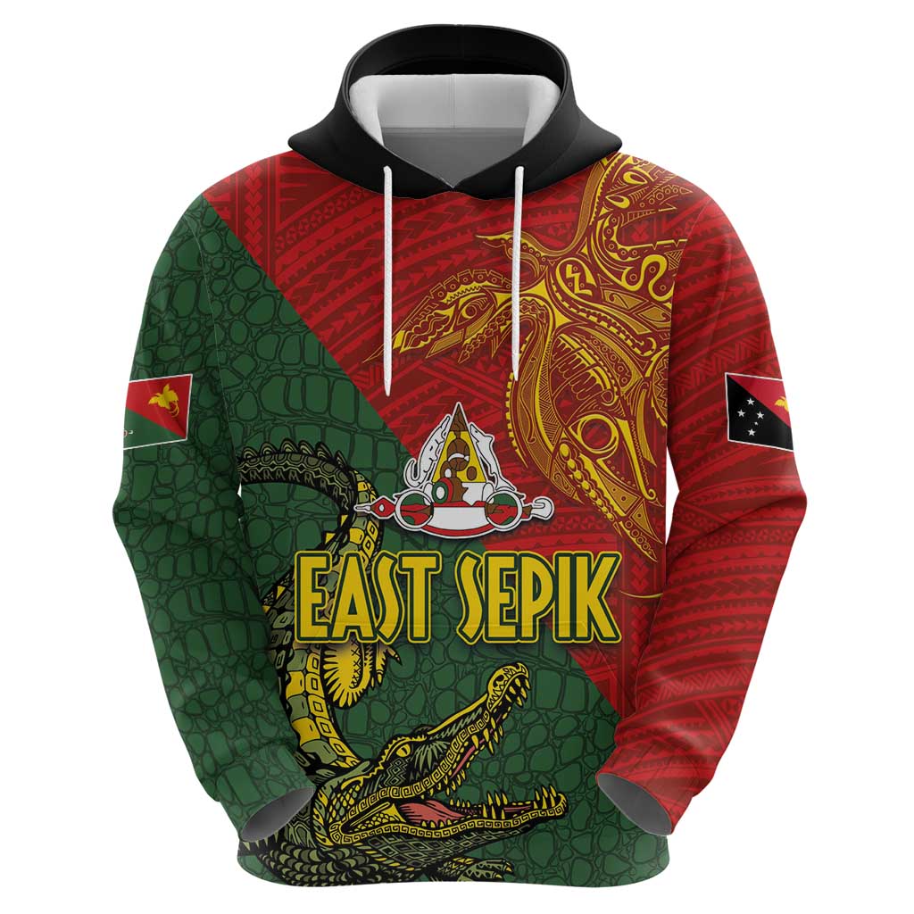 Sepik River Crocodile & Arts Festival Zip Hoodie Bird-of-paradise Melanesian Tattoo