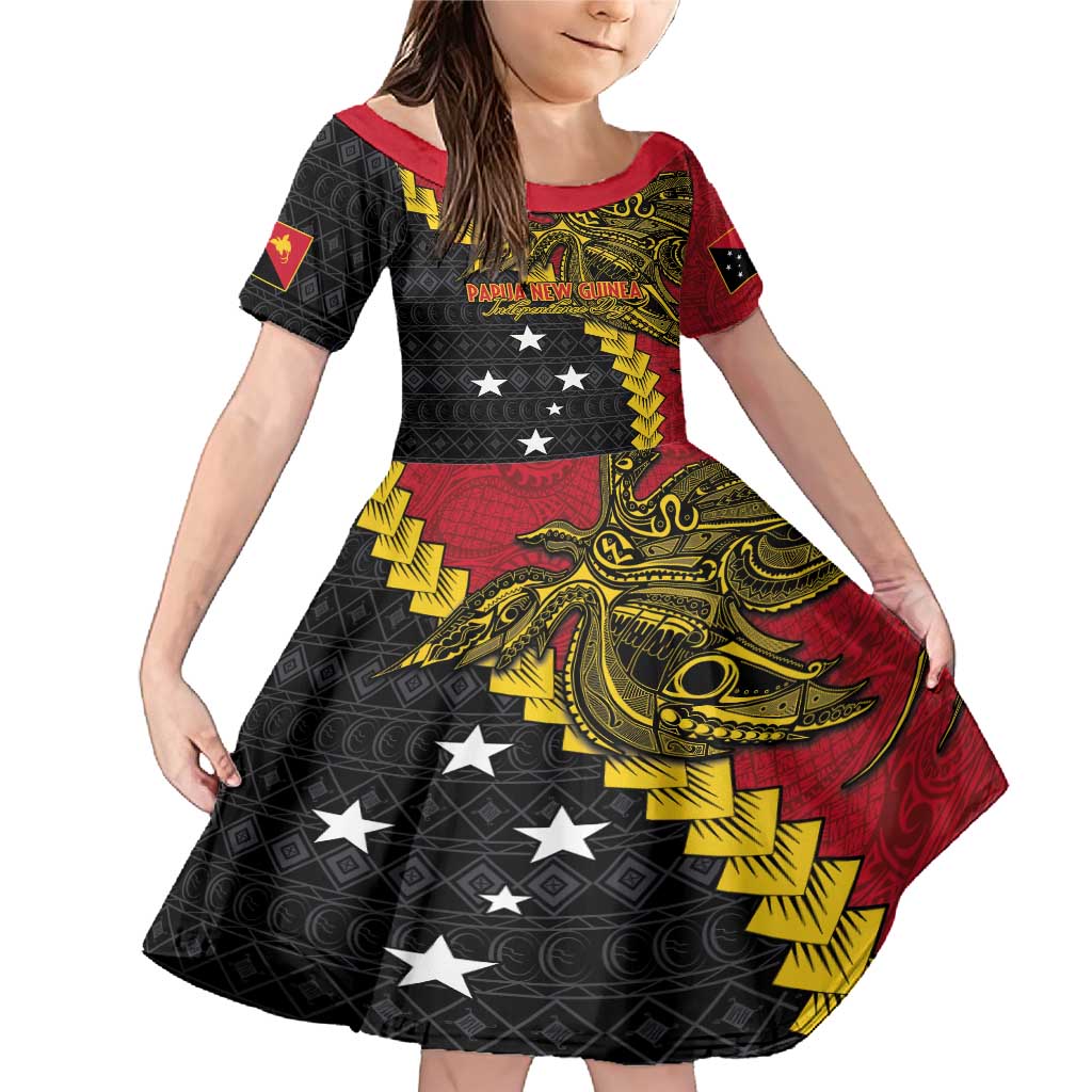 Papua New Guinea Independence Day Family Matching Mermaid Dress and Hawaiian Shirt Bird-of-paradise Melanesian Tattoo