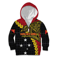 Papua New Guinea Independence Day Kid Hoodie Bird-of-paradise Melanesian Tattoo