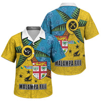 Malampa Fiji Day Family Matching Mermaid Dress and Hawaiian Shirt Tapa and Melanesian Patterns with Coat of Arms LT03 Son's Shirt Multicolor - Polynesian Pride