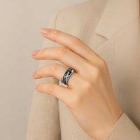 Traditional Samoan Tattoo Art White Color Classic Ring - Polynesian Pride