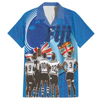 Fiji Rugby Sevens Family Matching Long Sleeve Bodycon Dress and Hawaiian Shirt Commemorate Gold Medal - Rio de Janeiro 2016