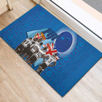 Fiji Rugby Sevens Rubber Doormat Commemorate Gold Medal - Rio de Janeiro 2016 LT03 - Polynesian Pride