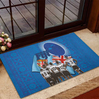 Fiji Rugby Sevens Rubber Doormat Commemorate Gold Medal - Rio de Janeiro 2016 LT03 - Polynesian Pride