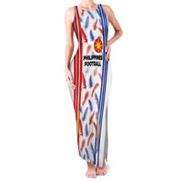Custom Philippines Champions Football Jersey Family Matching Tank Maxi Dress and Hawaiian Shirt