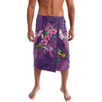 Hawaiian Turtle Love Couple Lavalava - Sweet Hibiscus and Kakau Pattern Deep Purple Color LT03 Purple - Polynesian Pride