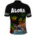 Hawaii Lei Day Polo Shirt Hibiscus Wreath and Polynesian Pattern