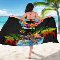 Hawaii Lei Day Sarong Hibiscus Wreath and Polynesian Pattern LT03 - Polynesian Pride