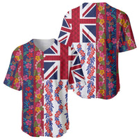 Hawaiian Lei Baseball Jersey National Flag Striped Style LT03 - Polynesian Pride