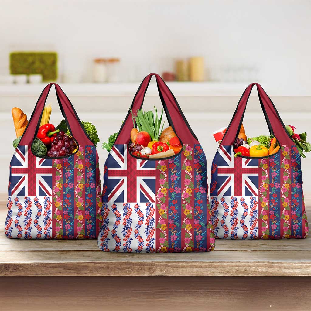 Hawaiian Lei Grocery Bag National Flag Striped Style
