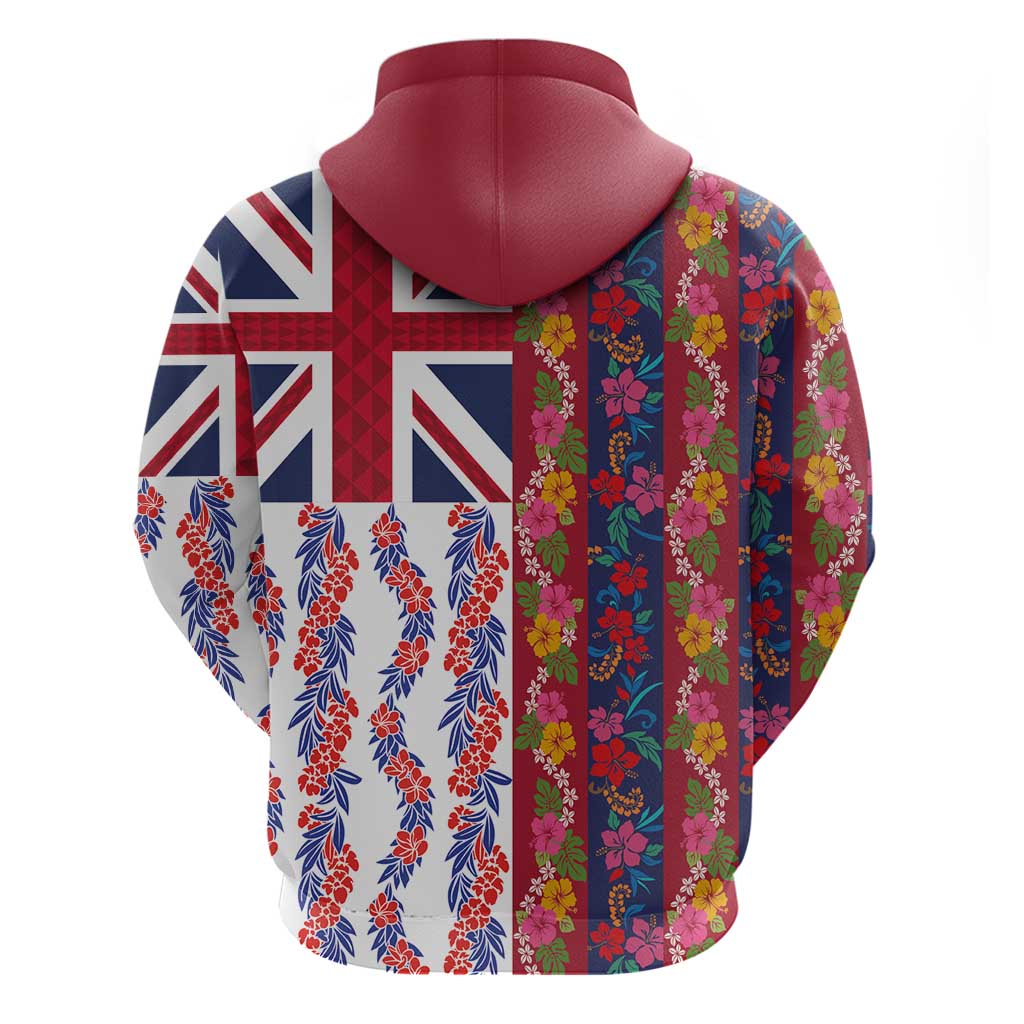 Hawaiian Lei Hoodie National Flag Striped Style