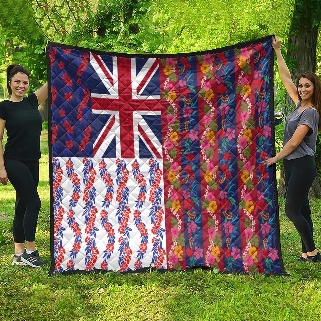 Hawaiian Lei Quilt National Flag Striped Style