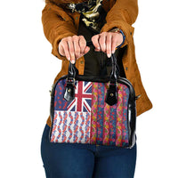 Hawaiian Lei Shoulder Handbag National Flag Striped Style