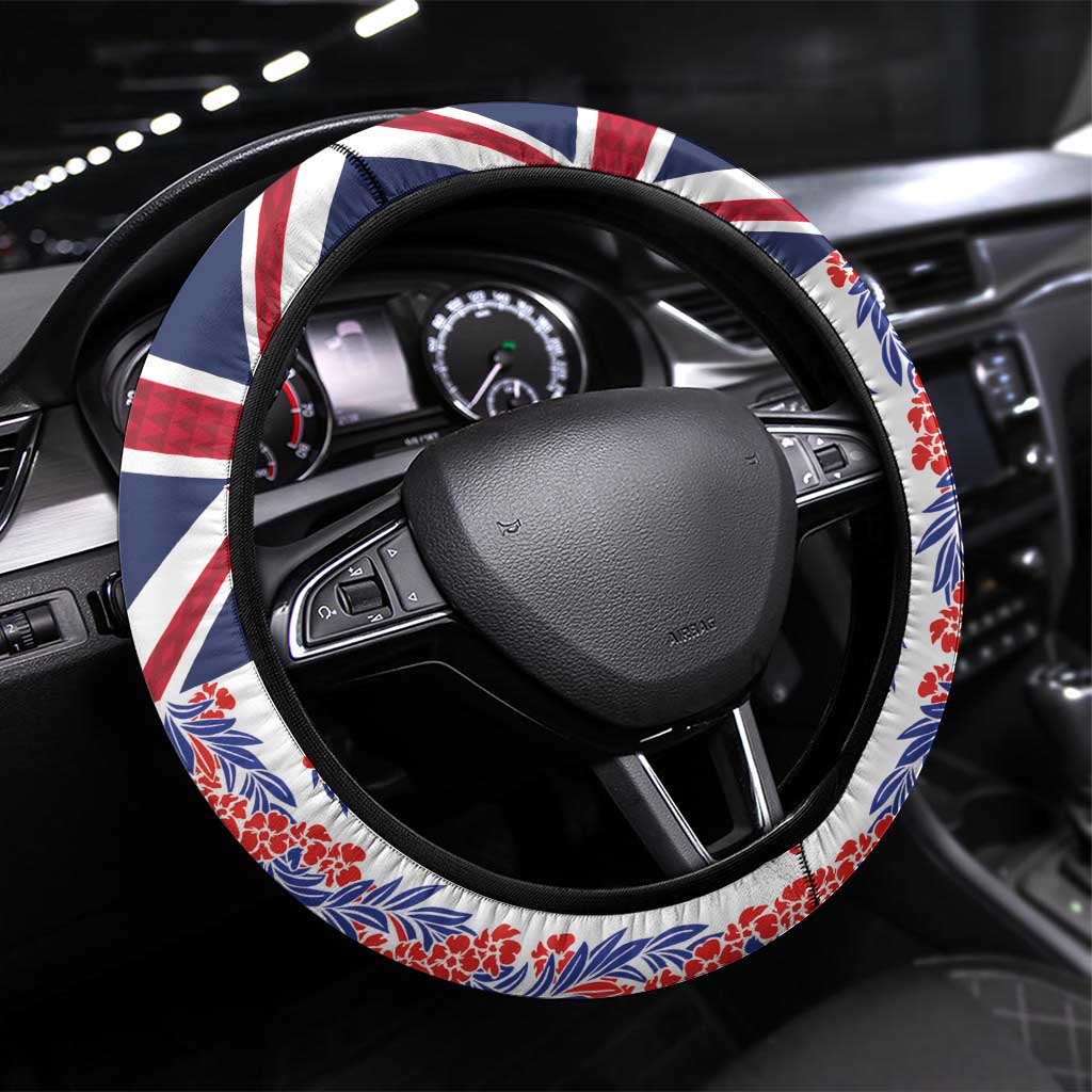 Hawaiian Lei Steering Wheel Cover National Flag Striped Style