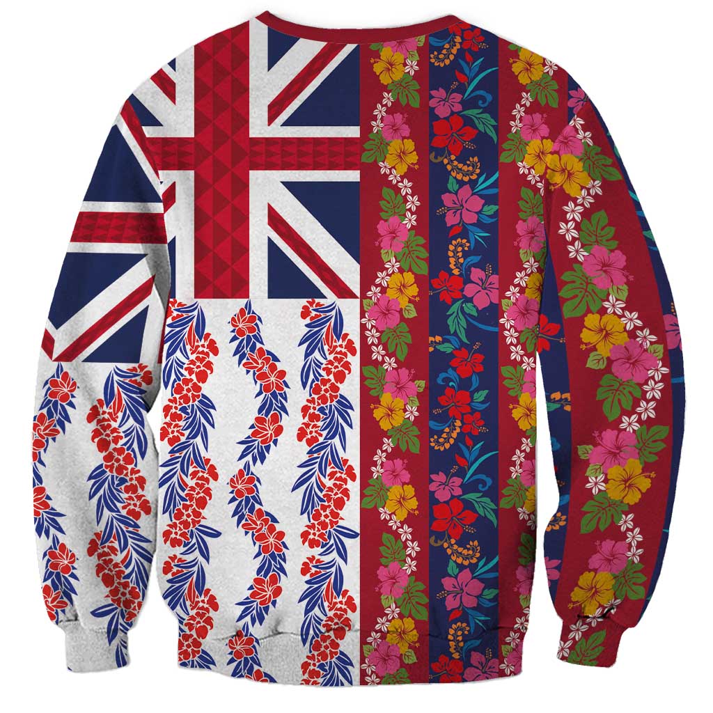 Hawaiian Lei Sweatshirt National Flag Striped Style