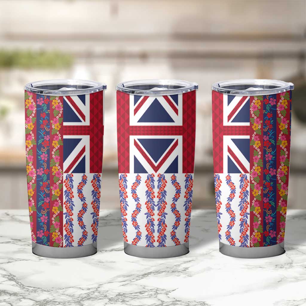 Hawaiian Lei Tumbler Cup National Flag Striped Style