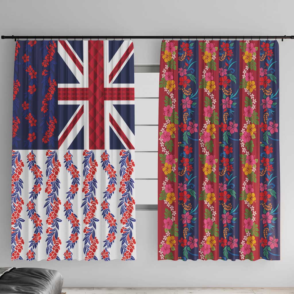 Hawaiian Lei Window Curtain National Flag Striped Style