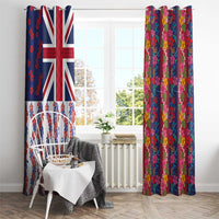 Hawaiian Lei Window Curtain National Flag Striped Style