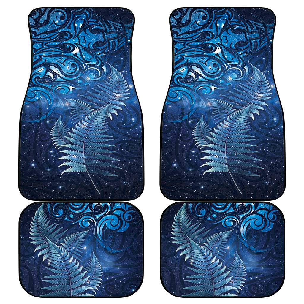 Matariki New Zealand Maori Silver Fern Car Mats Galaxy Blue Sky Style