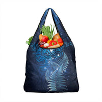 Matariki New Zealand Maori Silver Fern Grocery Bag Galaxy Blue Sky Style