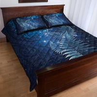 Matariki New Zealand Maori Silver Fern Quilt Bed Set Galaxy Blue Sky Style