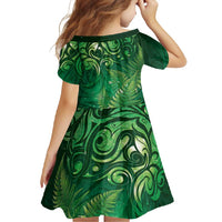Matariki New Zealand Maori Silver Fern Family Matching Mermaid Dress and Hawaiian Shirt Galaxy Green Sky Style