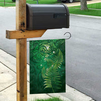 Matariki New Zealand Maori Silver Fern Garden Flag Galaxy Green Sky Style