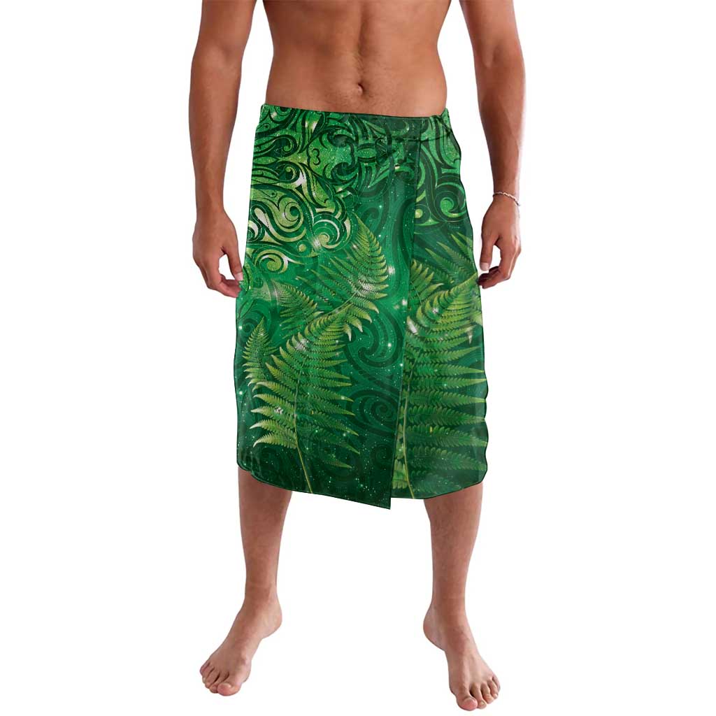 Matariki New Zealand Maori Silver Fern Lavalava Galaxy Green Sky Style