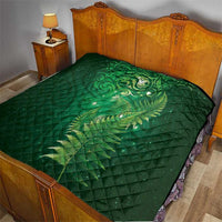 Matariki New Zealand Maori Silver Fern Quilt Galaxy Green Sky Style