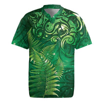 Matariki New Zealand Maori Silver Fern Rugby Jersey Galaxy Green Sky Style