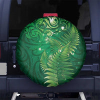 Matariki New Zealand Maori Silver Fern Spare Tire Cover Galaxy Green Sky Style