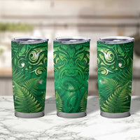 Matariki New Zealand Maori Silver Fern Tumbler Cup Galaxy Green Sky Style